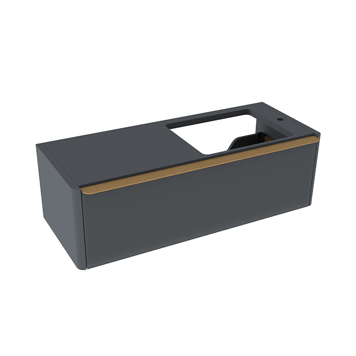 Noken Lounge Wall Hung Vanity Unit 120cm - Anthracite (Discontinued)