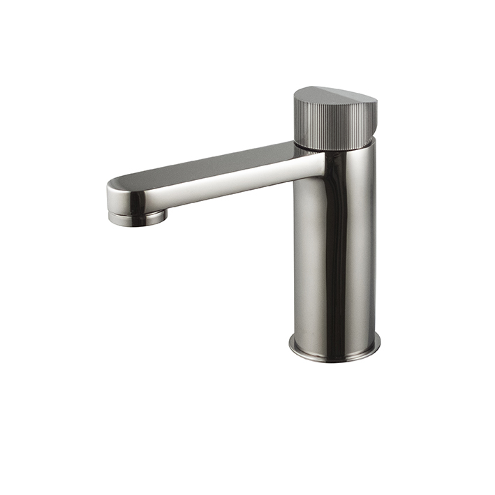 Noken Tono Single Lever Rib Handle Basin Mixer - excluding pop-up waste - Chrome