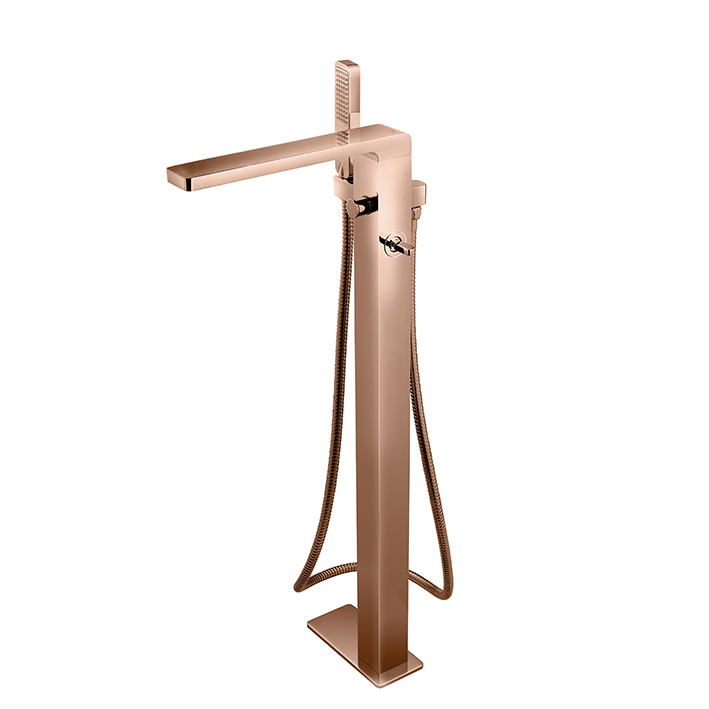 Noken Lounge F/S Single Lever Bath Mixer - complete with concealed part - Copper