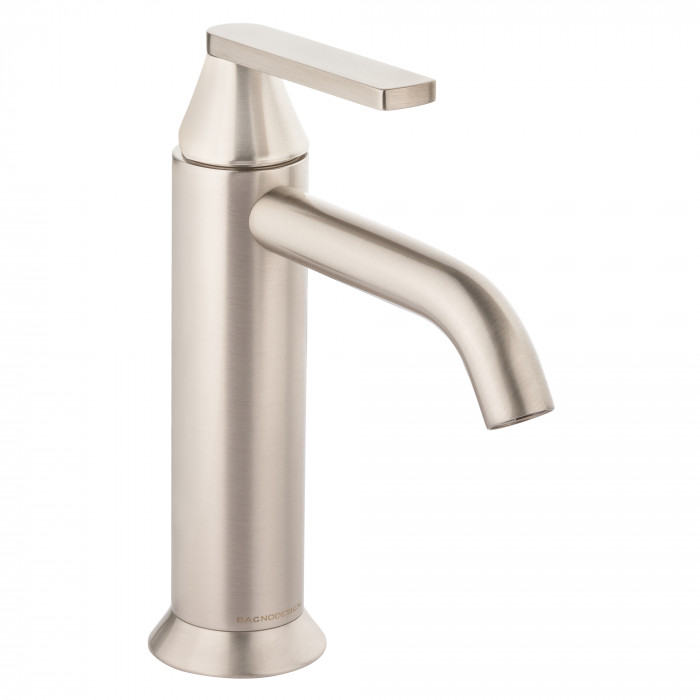 [A8SNPBDM-BIS-301SL-NB] Bagnodesign Bristol single lever basin mixer - excl. pop-up waste - brushed nickel