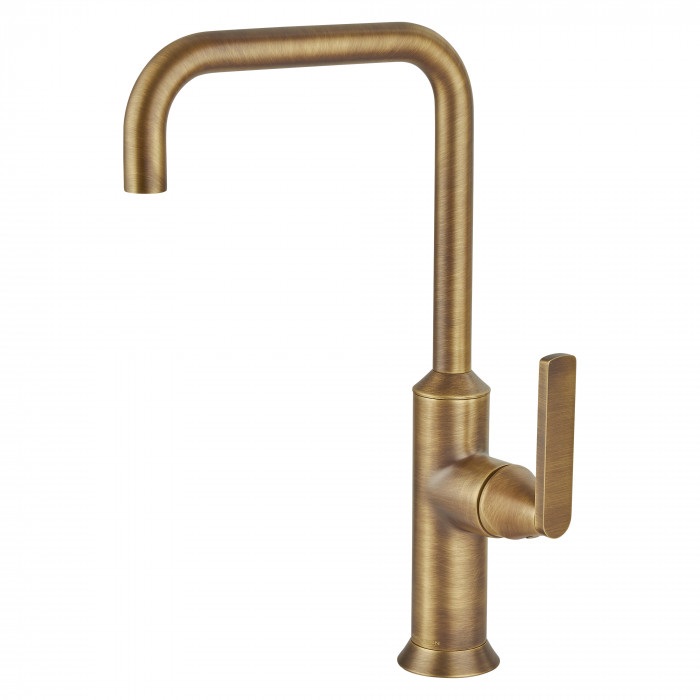 [A8SNPBDM-BIS-311SL-SBZ] Bagnodesign Bristol mono single lever basin mixer extended - excl. pop-up waste - Soft Bronze