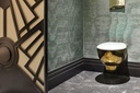 Lux Bicolour Gold Wall Hung Toilet