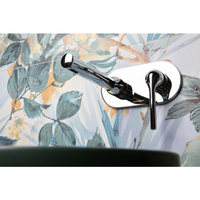 Bagnodesign Koy single lever W/M basin mixer 210mm - complete with concealed body - chrome