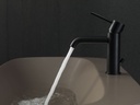 NOKEN ROUND Single Lever Matt Black Basin Mixer