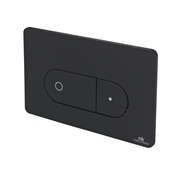 Noken Oval Control Panel - Dual Flush - Black