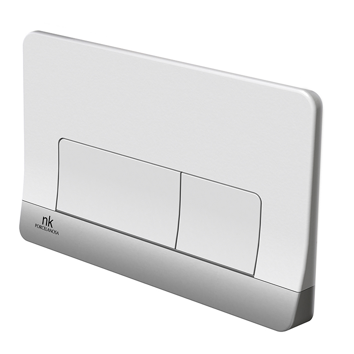 NOKEN FORMA Smart Line Dual Flush Plate White/Chrome