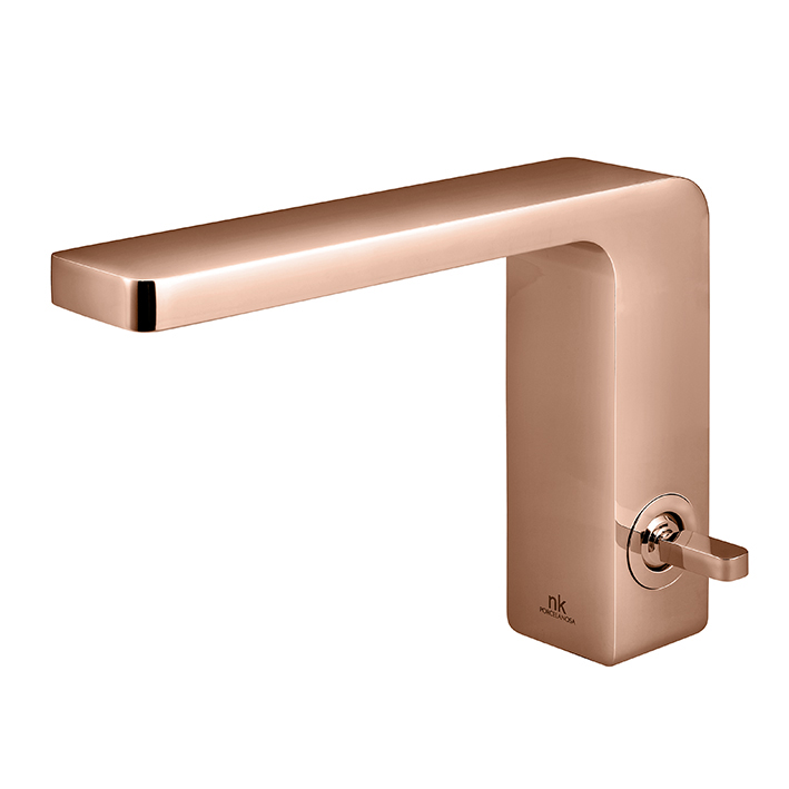 Noken Lounge Single Lever Basin Mixer - excluding pop-up waste - Copper