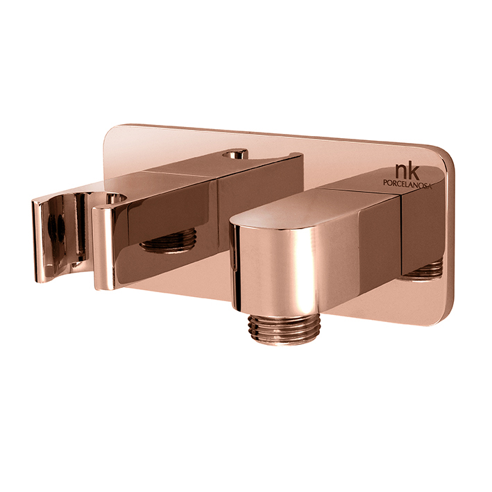 Noken Lounge Wall Handshower Holder with Outlet - Copper