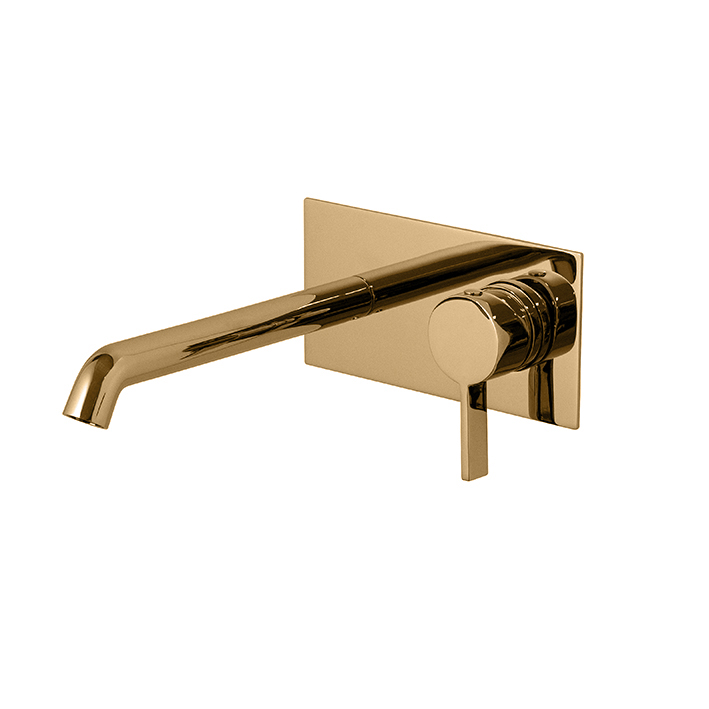 Noken Lignage W/M Single Lever Basin Mixer Trim Set - require Smart Box 100144928 - excluding pop-up waste - Gold