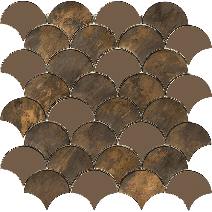 Drop Mosaic 29.6x29.5 - Brushed Copper
