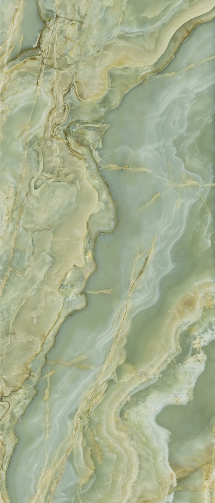 Onice Iride Giada (green) 120x280 6mm