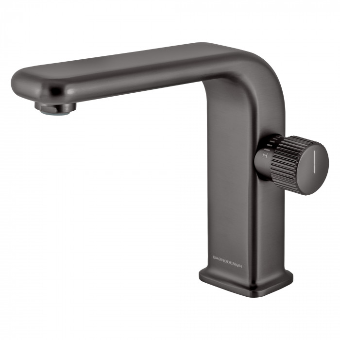 Bagnodesign Stereo FM single lever basin mixer - excl. pop-up waste - anthracite