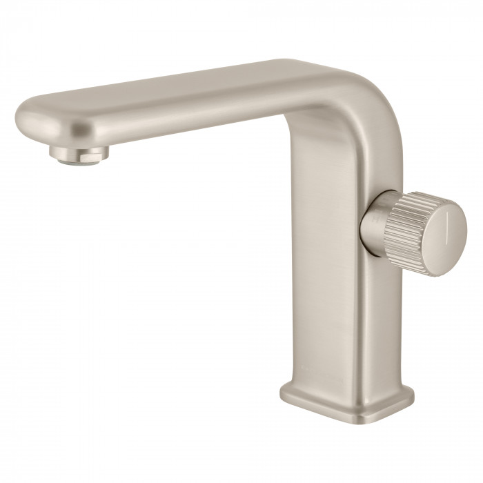 Bagnodesign Stereo FM  single lever basin mixer - excl. pop-up waste - brushed nickel