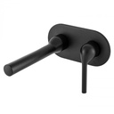Bagnodesign Koy single lever W/M basin mixer 210mm - complete with concealed body - matt black
