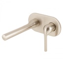 Bagnodesign Koy single lever W/M basin mixer 210mm - complete with concealed body - brushed nickel