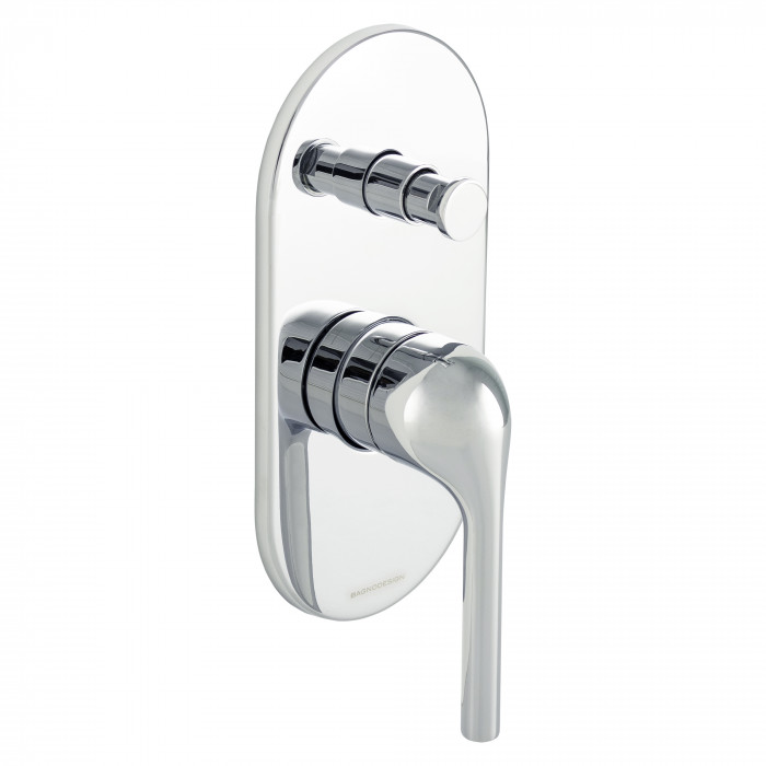 Bagnodesign Koy single lever diverter bath/shower mixer - complete with concealed part - chrome
