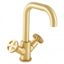 Bagnodesign Revolution 2 handle basin mixer - excl. pop-up waste - Lacquered zanzibar