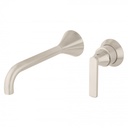 Bagnodesign Bristol single lever W/M basin mixer 200mm - complete with concealed body - brushed nickel