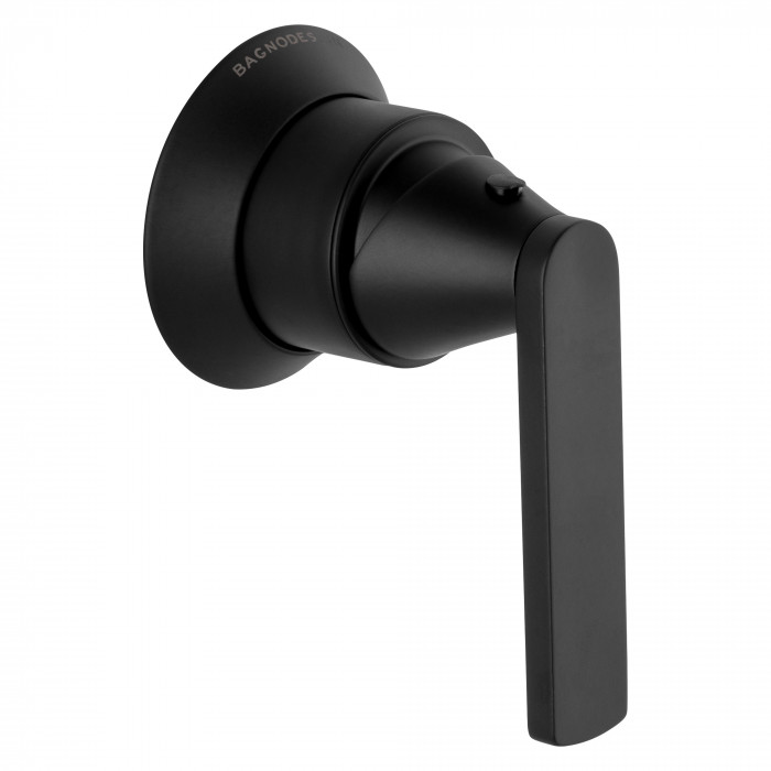 Bagnodesign Bristol single lever bath/shower mixer - complete with concealed part - Matt Black