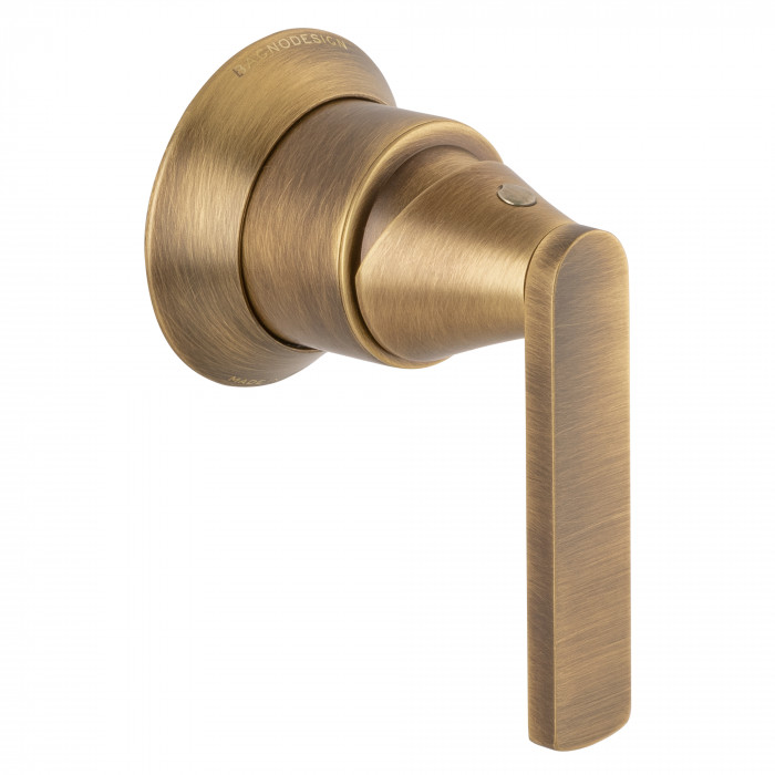 Bagnodesign Bristol single lever bath/shower mixer - complete with concealed part - soft bronze