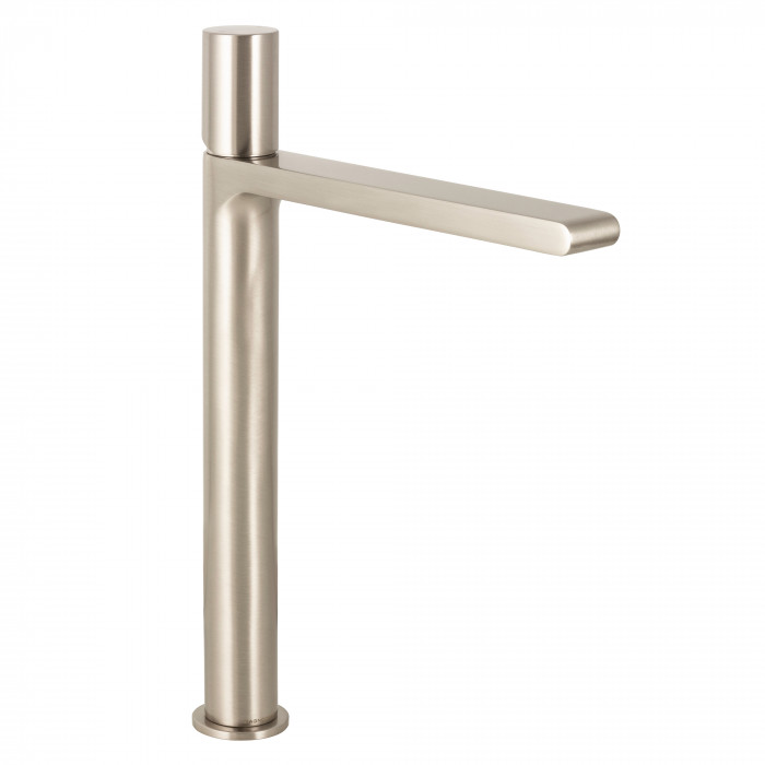 Bagnodesign Toko single lever basin mixer extended - excl. pop-up waste - brushed nickel