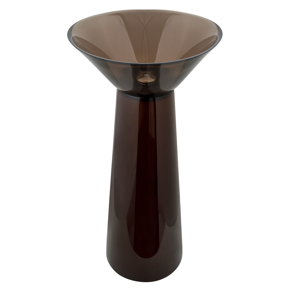 Bagnodesign Bristol F/S round wash basin 445mm - without overflow - without tap hole - galaxy black (resin)