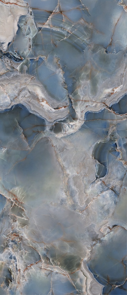 Onice Reale Oceano 6mm 120x280 (3.36m2 per slab)