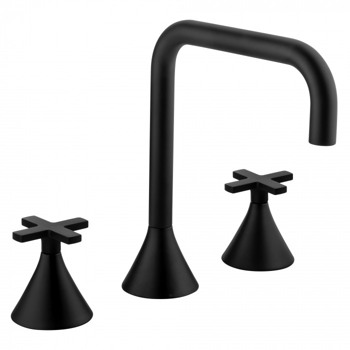 Bagnodesign Bristol 3-Hole Basin Mixer without Waste - Matt Black