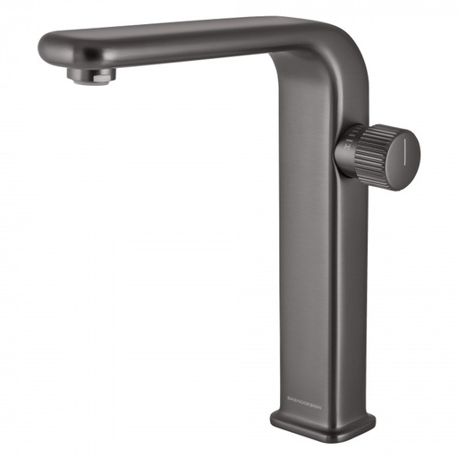 [A8SNPBDM-SFM-302S-AN] Bagnodesign Stereo FM single lever basin mixer extended - excl. pop-up waste - anthracite