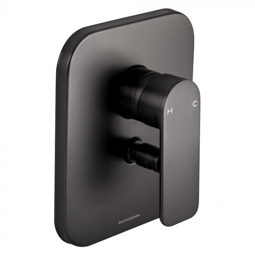 [A8SNPBDM-SFM-411-AN] Bagnodesign Stereo FM single lever diverter bath/shower mixer - complete with concealed part - anthracite