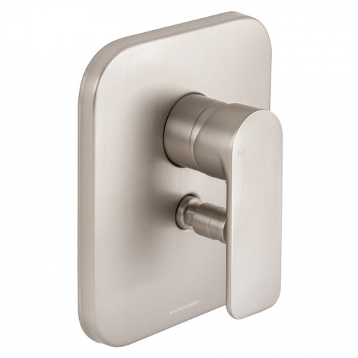 [A8SNPBDM-SFM-411-NB] Bagnodesign Stereo FM single lever diverter bath/shower mixer - complete with concealed part - brushed nickel