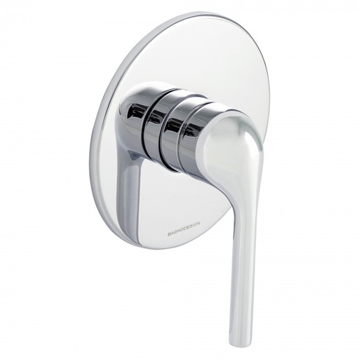 [A8SNPBDM-KOY-410-CP] Bagnodesign Koy single lever bath/shower mixer - complete with concealed part - chrome