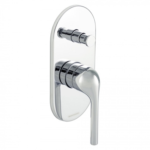 [A8SNPBDM-KOY-411-CP] Bagnodesign Koy single lever diverter bath/shower mixer - complete with concealed part - chrome