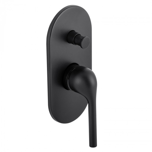 [A8SNPBDM-KOY-411-MB] Bagnodesign Koy single lever diverter bath/shower mixer - complete with concealed part - matt black