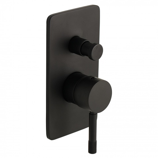 [A8SNPBDM-REV-411-MB] Bagnodesign Revolution single lever diverter bath/shower mixer - complete with concealed part - matt black