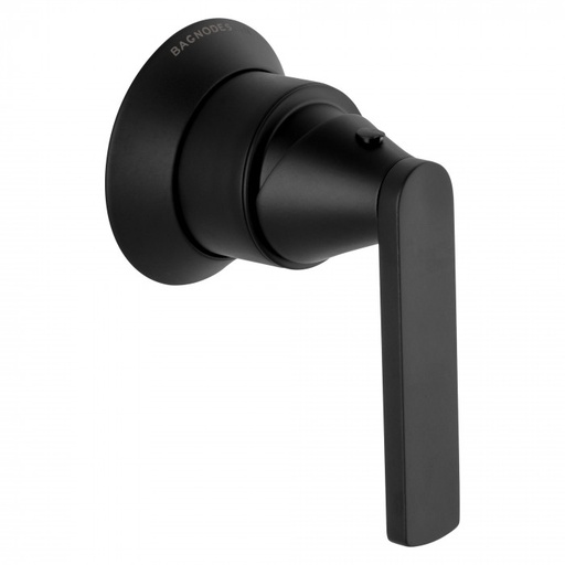 [A8SNPBDM-BIS-410L-MB] Bagnodesign Bristol single lever bath/shower mixer - complete with concealed part - matt black