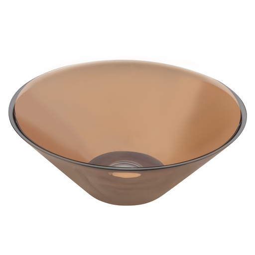 [A8SNPBDB-BIS-701-GXB] Bagnodesign Bristol round counter top vanity basin 4450mm - without tap hole - without overflow - galaxy black (resin)